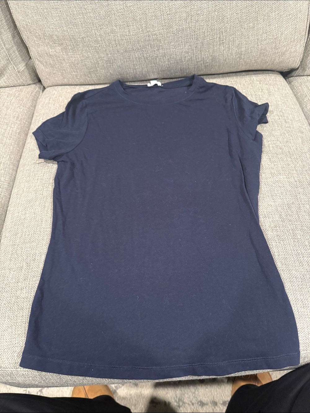 Garage Women's Navy Short Sleeve Crew Tee